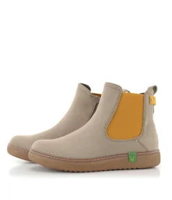 Jana Stylish Vegan Stone/Saffron Chelsea Ankle Boots