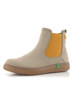 Jana Stylish Vegan Stone/Saffron Chelsea Ankle Boots