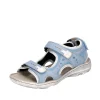 Josef Seibel Blue Leather Walking Sandal