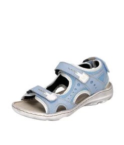 Josef Seibel Blue Leather Walking Sandal