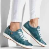 Josef Seibel Casual Azur Blue Leather Trainer