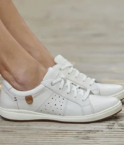 Josef Seibel Casual White Leather Trainer