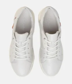 Josef Seibel Casual White Leather Trainer