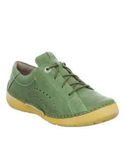 Josef Seibel Combi Green Leather Lace Up Shoe