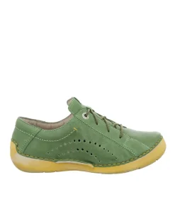 Josef Seibel Combi Green Leather Lace Up Shoe