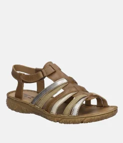 Josef Seibel Comfortable Brown Multi Strappy Sandals