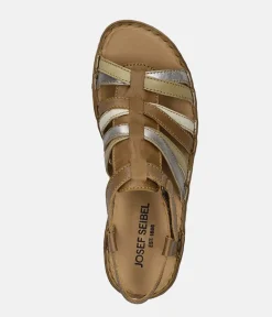 Josef Seibel Comfortable Brown Multi Strappy Sandals