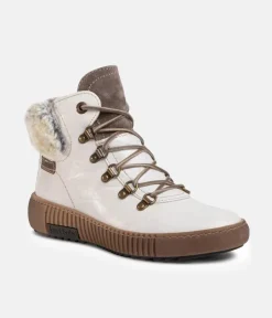 Josef Seibel Cosy Chunky White Ankle Boots