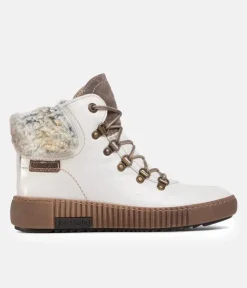 Josef Seibel Cosy Chunky White Ankle Boots