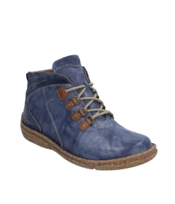 Josef Seibel Cosy Ocean Blue Ankle Boots