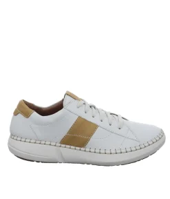 Josef Seibel Fab White/Yellow Fashion Trainer