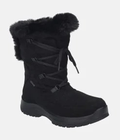 Josef Seibel Fashionable Black Waterproof Winter Boots