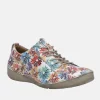 Josef Seibel Lovely Multicolour Floral Leather Lace Up Shoe