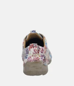 Josef Seibel Lovely Multicolour Floral Leather Lace Up Shoe