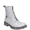 Josef Seibel Military Style Off White Boots