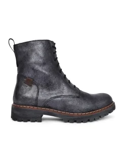 Josef Seibel Military Style Grey Ankle Boots