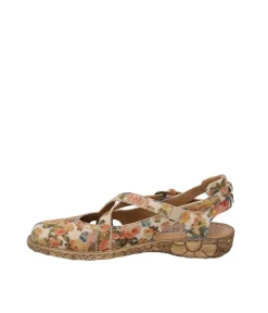 Josef Seibel Pretty Beige Floral Closed Toe Sandals