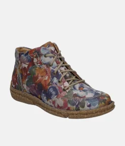 Josef Seibel Pretty Floral Ankle Boots