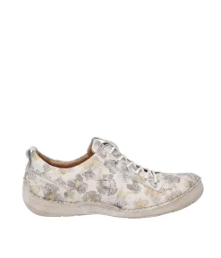 Josef Seibel Pretty Floral Leather Lace Up Shoe