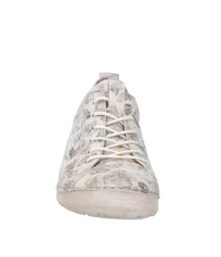 Josef Seibel Pretty Floral Leather Lace Up Shoe