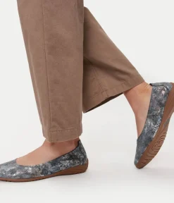 Josef Seibel Pretty Grey Combi Ballet Flats