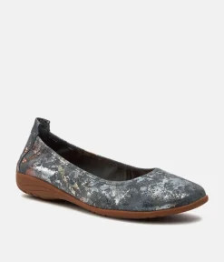 Josef Seibel Pretty Grey Combi Ballet Flats