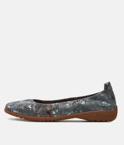 Josef Seibel Pretty Grey Combi Ballet Flats