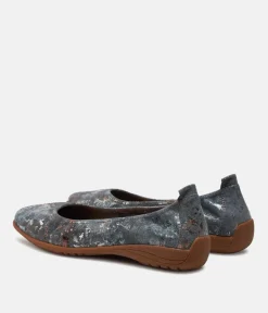 Josef Seibel Pretty Grey Combi Ballet Flats