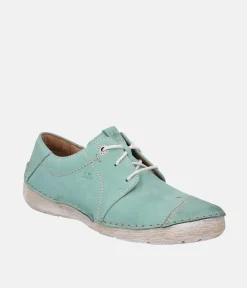 Josef Seibel Pretty Mint Leather Lace Up Shoe