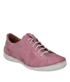 Josef Seibel Pretty Pink Leather Lace Up Shoe