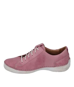 Josef Seibel Pretty Pink Leather Lace Up Shoe