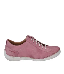 Josef Seibel Pretty Pink Leather Lace Up Shoe