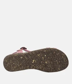 Josef Seibel Pretty Pink T-Strap Leather Sandals