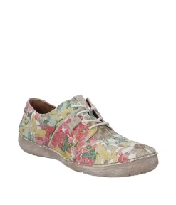 Josef Seibel Pretty Rose Multi Leather Lace Up Shoe