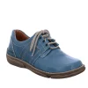 Josef Seibel Stylish Azur Blue Lace Up Shoes