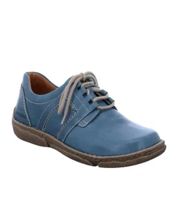 Josef Seibel Stylish Azur Blue Lace Up Shoes