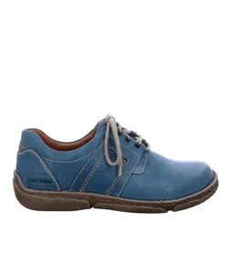 Josef Seibel Stylish Azur Blue Lace Up Shoes