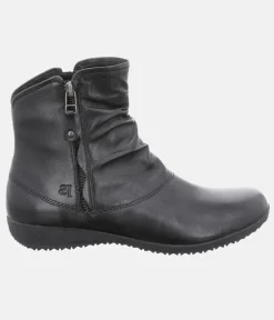 Josef Seibel Stylish Black Leather Slouch Boots