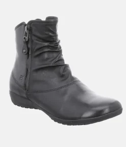 Josef Seibel Stylish Black Leather Slouch Boots