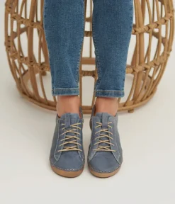 Josef Seibel Stylish Blue Leather Lace Up Shoe