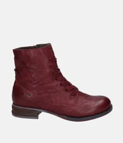 Josef Seibel Stylish Burgundy Ankle Boots