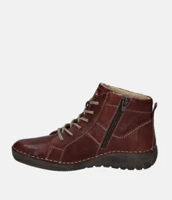 Josef Seibel Stylish Burgundy Ankle Boots