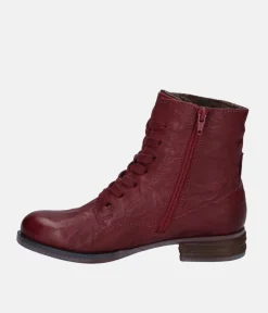 Josef Seibel Stylish Burgundy Ankle Boots