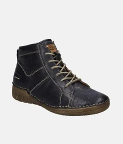 Josef Seibel Stylish Ocean Blue Ankle Boots