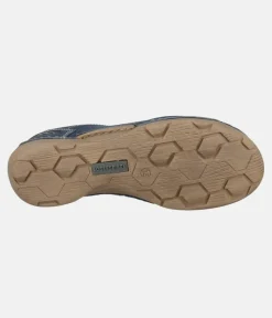 Josef Seibel Stylish Ocean Blue Leather Lace Up Shoe