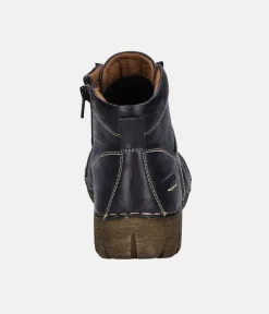 Josef Seibel Stylish Ocean Blue Ankle Boots