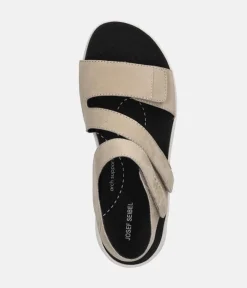 Josef Seibel Stylish Strappy Beige Walking Sandals