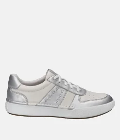 Josef Seibel Stylish White/Silver Trainers
