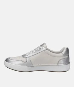 Josef Seibel Stylish White/Silver Trainers
