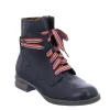 Josef Seibel Trendy Lace Up Navy Combat Boots
